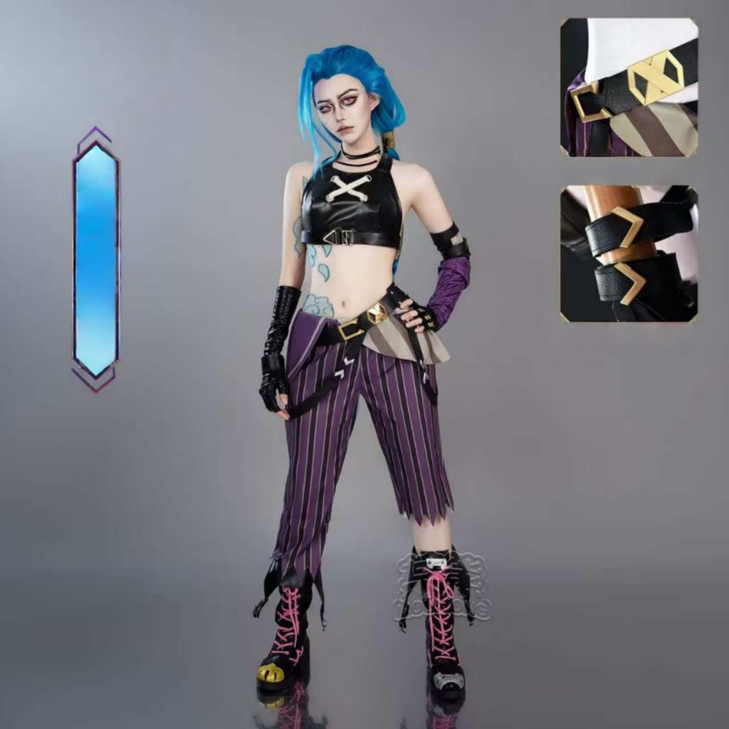 Halloween Cosplay Costume LOL Coswear League Of Legends Battle Of Two Cities Jinx Cosplay Costume Game Anime Game Cos
