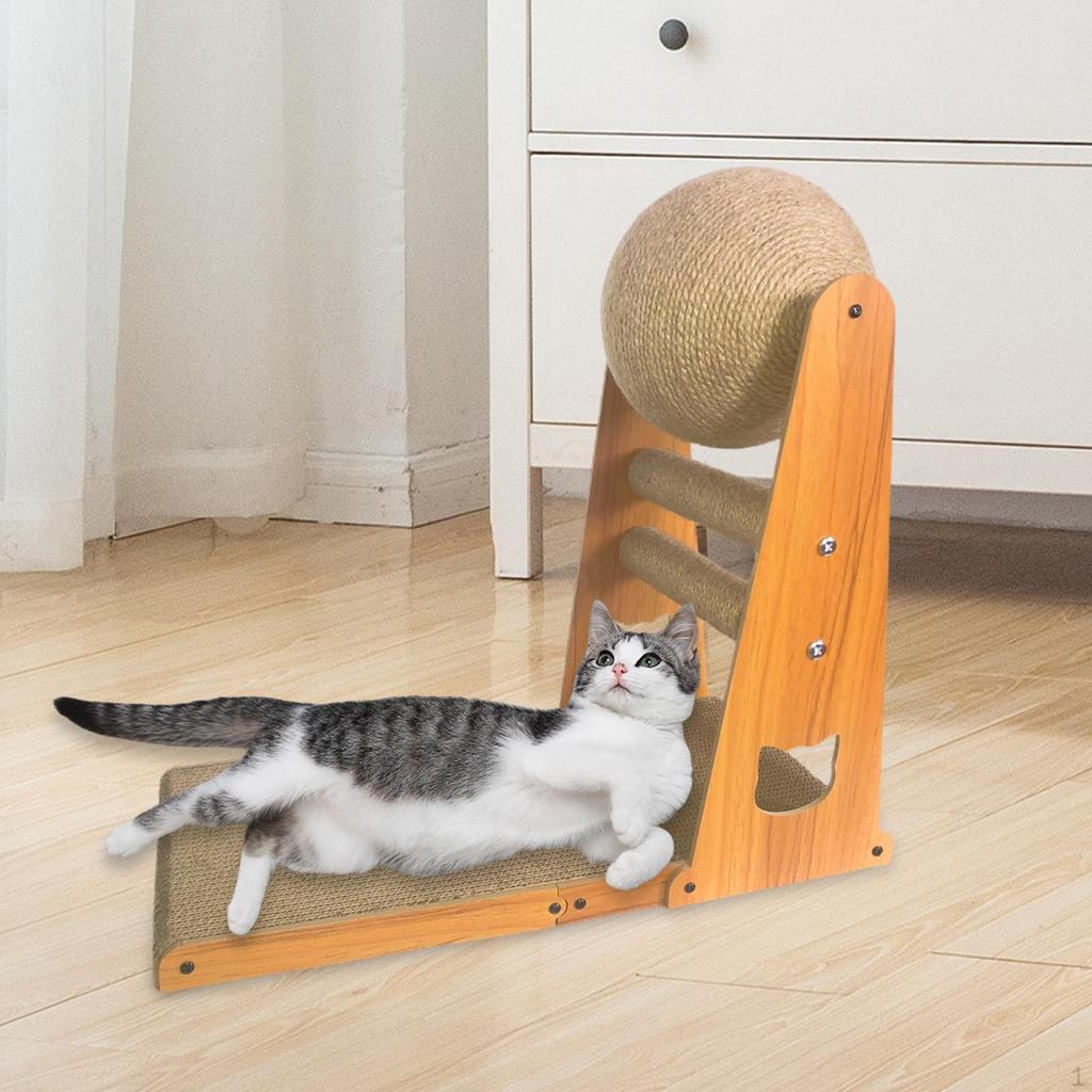 Cat Scratch Toy Board Sofa Furniture Shelter Sisal Ball Interactive Pet Toys for