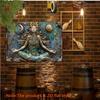2DSunMoonYogaIronArt Classic Vintage Cast Iron SunandMoon Yoga Meditation Wall Art - 2D Multipurpose Iron Sign, Christmas