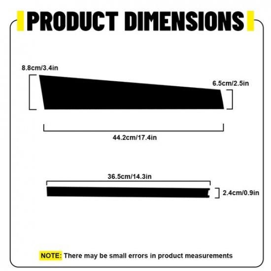 For 2018-24 Chevy Equinox Gloss Black Door Side Window Pillar Posts Cover Trim N