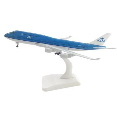 1/400 Schaal Speelgoedvliegtuigen voor Kinderen Model 20cm Nederland KLM Luchtvaart Maatschappij Metaallegering met Landingsgestel B747 Vliegtuig Afgewerkt Souvenir