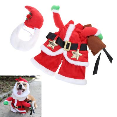 Kedi Köpek Noel Partisi Kediler Festival Kostümü Tüm Boyutlar Kedi Köpek Cosplay Aksesuarları için Noel Şapkalı Evcil Hayvan Noel Baba Kostümü