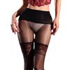 Fake Long Tube Two-tone Lace Patchwork Aurora Long Tube Socks Ultra-thin Glossy Smooth Seamless Fake Over-the-knee Stockings