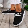 Dámské šněrovací boty, ležérní plátěné lehké slip-on boty, dámská outdoorová obuv