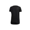 Adidas Quick-Drying Sports Casual Reflective Round Neck Short Sleeve T-Shirt Women Tops Black EI6385