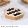 Solid Wood Minimalist Ring Display Tray with 20 Slots