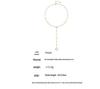 18K Gold-Plated Y-Shaped Tassel Necklace with Ultra-Shiny Zircon and Lucky Flower Design