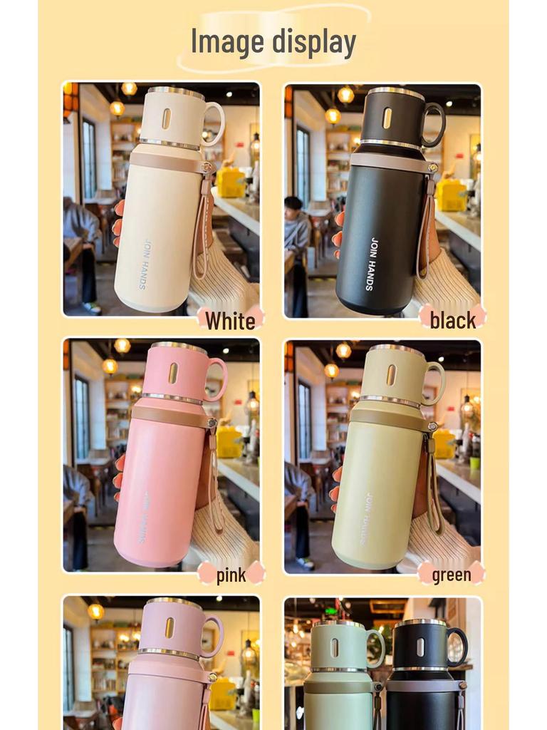 2025 High-Quality 316 Stainless Steel Thermos Cup with Lid for Girls – Ideal for Tea and Water, Perfect for Students.