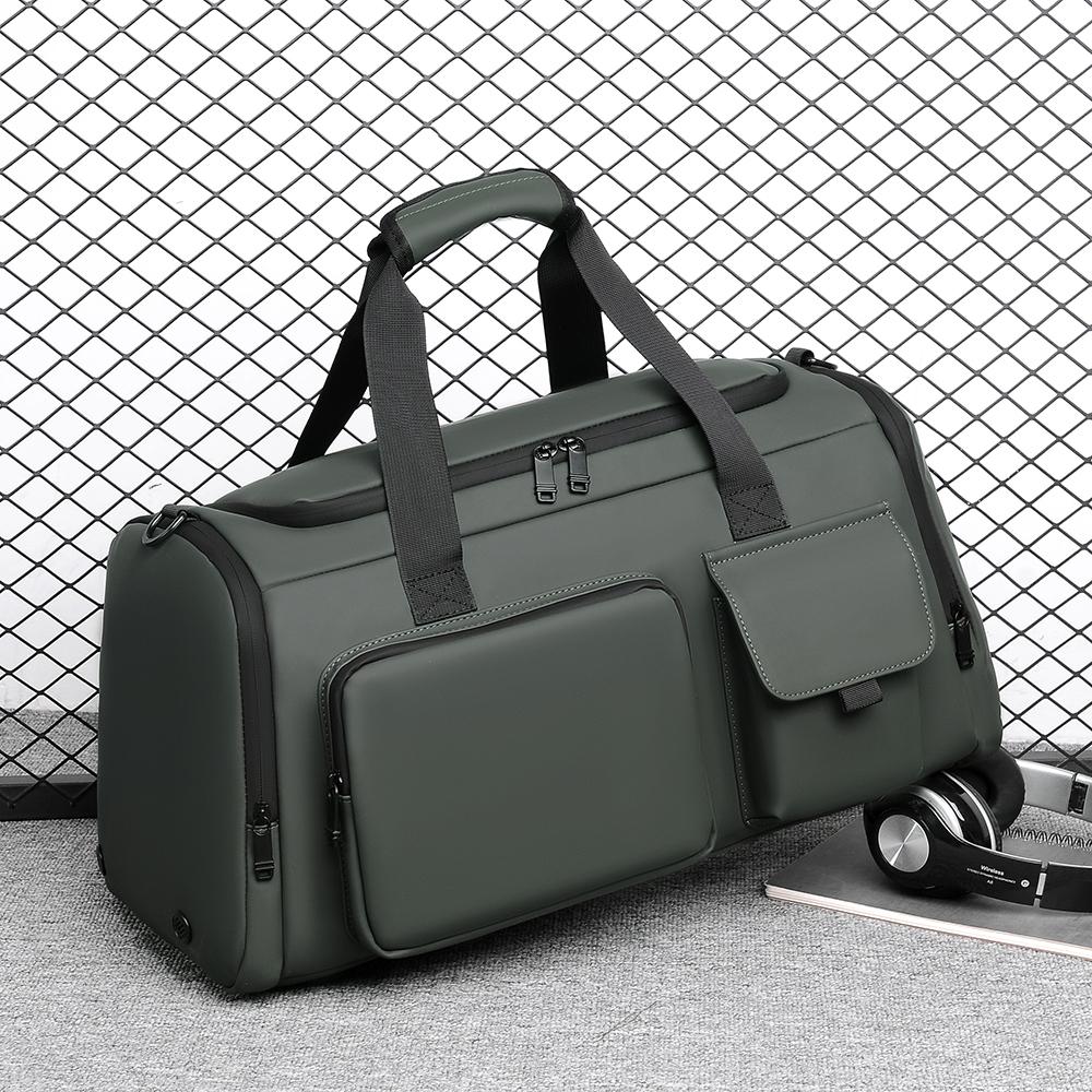 Gymbag, tørr og våt separat, duffelbag, stor kapasitet, svømmebag, reisebag for menn, oppbevaringsbag