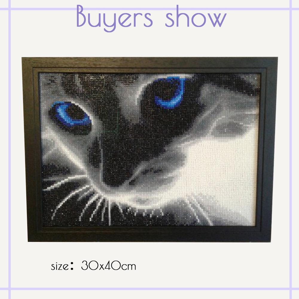 HC Diamond Embroidery Cat Diamond Painting Cross Stitch Handmade Kits DIY Diamond