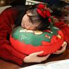 Christmas Animal Round Pillow Puppy Cushion Cushion Printed Cushion Sofa Waist Christmas Gift