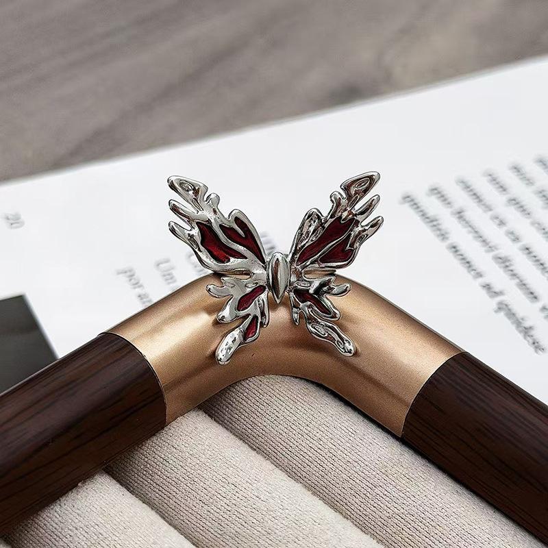 Red Enamel Dripping Oil Natal Year Dark High-End Open Ring Female Light Luxury Mori Niche Design Index Finger Ring