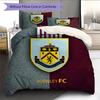 Burnley FC Badge Pattern Bedding Home Decoration Birthday Gift (1 * Duvet Cover + 2 * Pillowcase, Without Core)