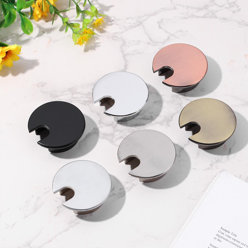

Alloy Buckle Line Organizer Wire Hole Cover Desk Table Cable Fastener Line Box Computer Grommet Bronze