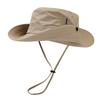 New outdoor face covering mountaineering hat men's fishing face covering large brim sun protection sun protection bucket hat