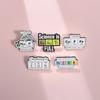 Chemical Cartoon Stylish Element Badge Creative Metal Brooch For Fashionable Clothing And Bag Embellishment