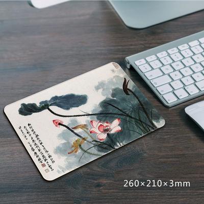 Tappetino per mouse 210 * 260 * 3mm Tappetino per mouse antiscivolo Tavoli da ufficio Tappetino per scrivania Stile pittura a olio Tappetino per mouse Base in gomma Tappetino per desktop