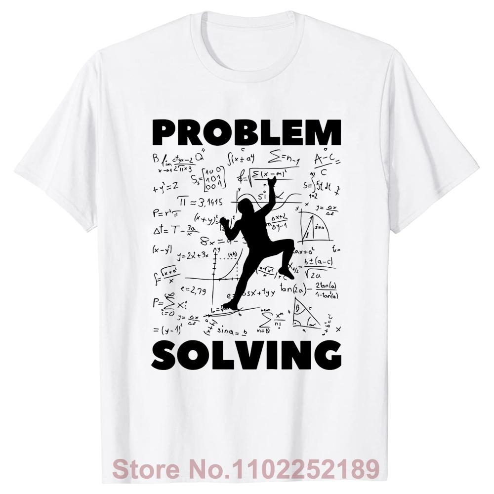 Vtipný dárek pro horolezce řešící problémy Horolezectví Hory Trička Streetwear Krátký rukáv Narozeninové dárky Tričko Pánské oblečení