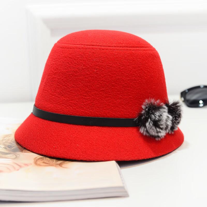 ZHENYUEQI Women's Autumn/Winter Wool Felt Wide Brim Hat