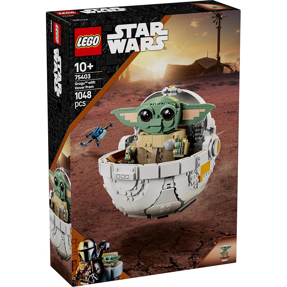 LEGO Star Wars Grogu Hoverpram Toy Building Set for Kids Age 10+ 75403