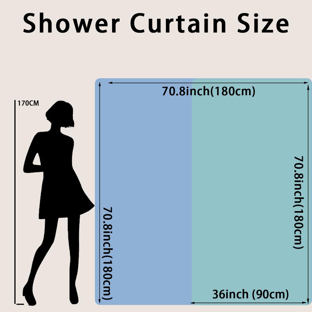 1pc Patternclownfish Ocean Shower Curtain Bathroom Partition Decorative Curtain Machine Washable Ocean Window Privacy Curtain
