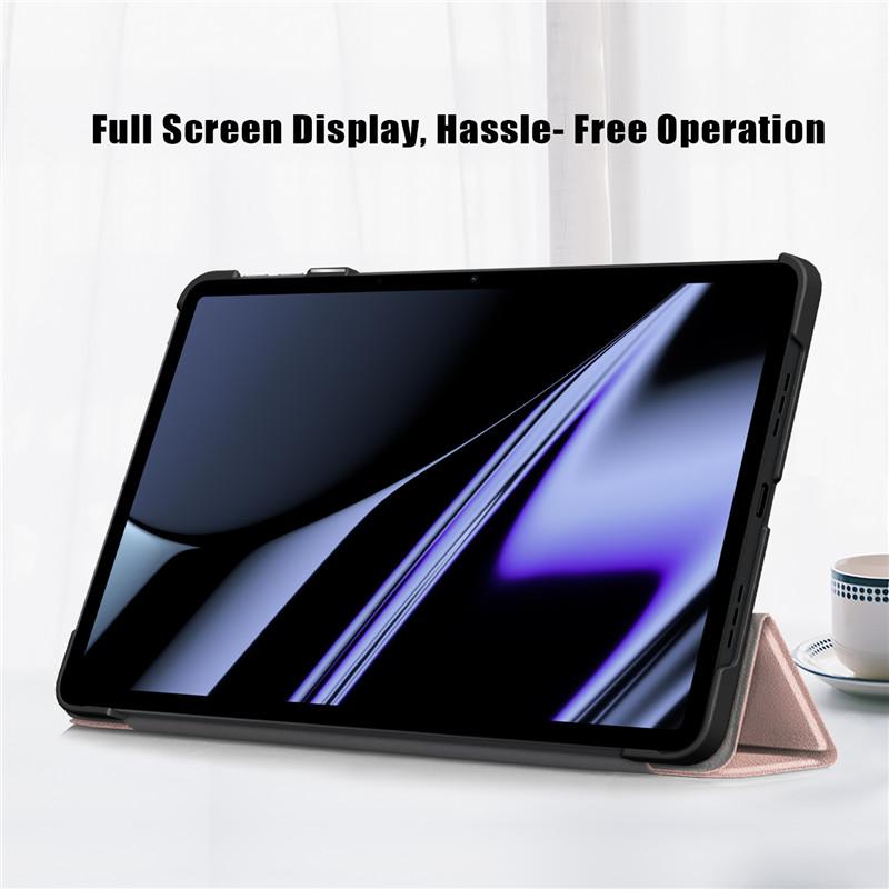 Tablet Case For Oppo Pad Case 2022 Pu Leather Hard Back Stand Folding Cover For Funda Oppo Pad 11 Inch Case Cover Coque Rose Gold