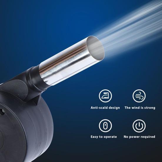 El Kranklı Körük Hafif Kömür Başlatıcı Fan Plastik Manuel Izgara Fanı Kamp Şömineleri Izgaralar Mangallar Açık Hava Pişirme Aleti İçin