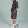 Reebok Letter Embroidery Woven Loose Sports Shorts Unisex Shorts Charcoal-Black 24SRC619UGH1