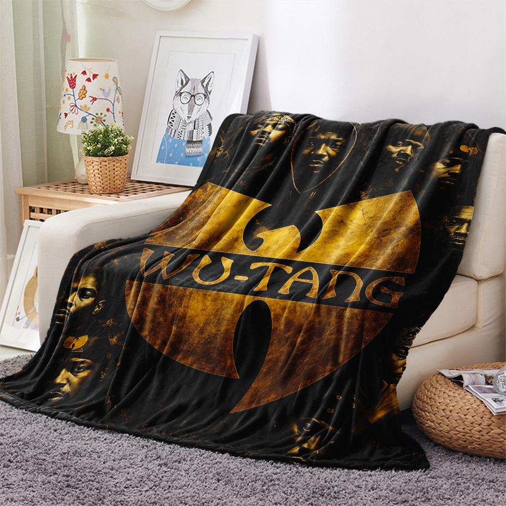 Wu‑Tang Clan Flannel Blanket, High quality Comfortable for All Seasons, Home Decor, Warmth and Comfort