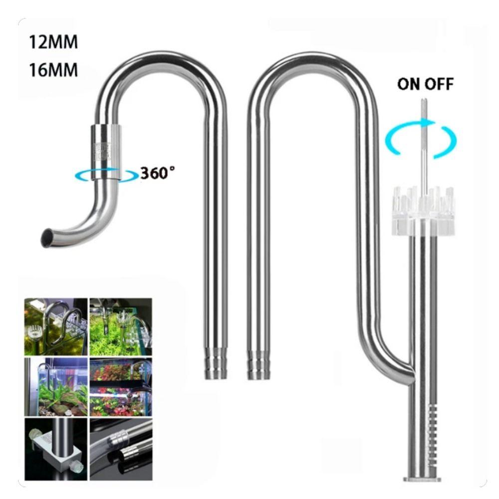 Adattatore Per Tubi Acquario - Acciaio Inossidabile | Convertitore 12mm A 16mm O 16mm A 20mm
