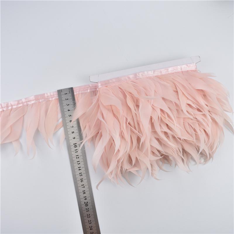 1Meters Dark Green Shred Goose Feathers Trims Geese White Pheasant Feathers for Crafts Fringe Ribbon Wedding Feathers Decoration