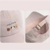 Korean Style Cotton Mesh Baseball Cap Classic Embroidered Design Lightweight Breathable Hat for Outdoor Leisure and Fashion