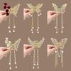 Elegant Fairy Lily Orchid Butterfly Hair Clip