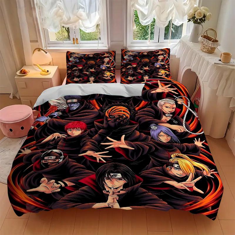 3pcs Naruto Characters Bedding Set: Perfect for Bedroom or Guest Room. Soft and Comfortable with No Core Included Yy251009205