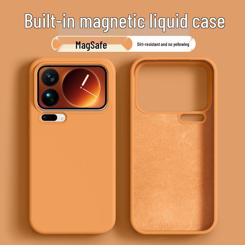 Xiaomi 17ProMax Magnetic Liquid Silicone Case: Durable, Anti-Drop Protective Case for Women