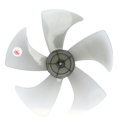 Aspas de ventilador de 5 hojas de plástico de 14 pulgadas con cubierta de tuerca Aspas de ventilador para ventilador de pedestal
