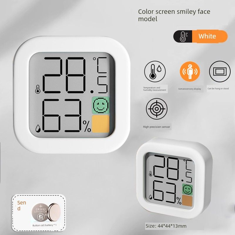 

Green Forest Precise Wall Hanging Digital Display Baby Room Temperature Moisture Meter [Mini and Compact] Sensitive Movement