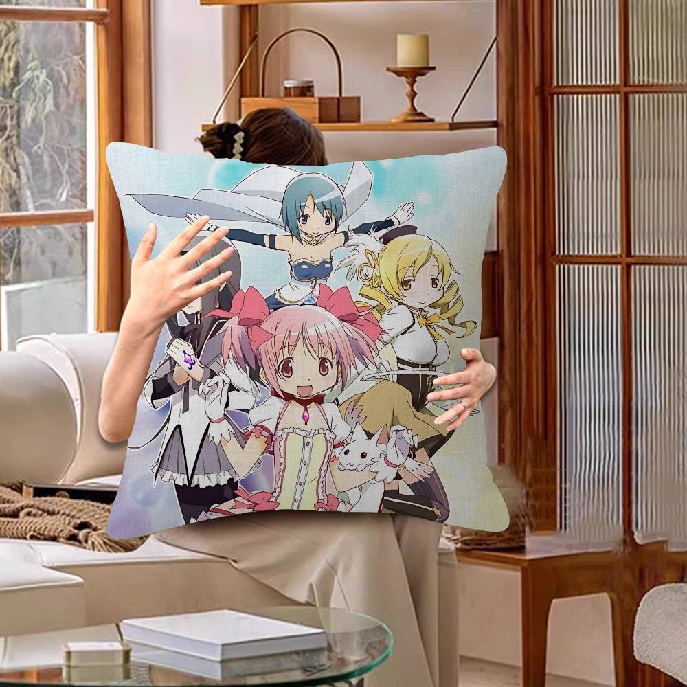 Classic Anime Puella Magi Madoka Magica Cushion Cover Decorative Pillow Sofa Home Decor Case Pillow Cases