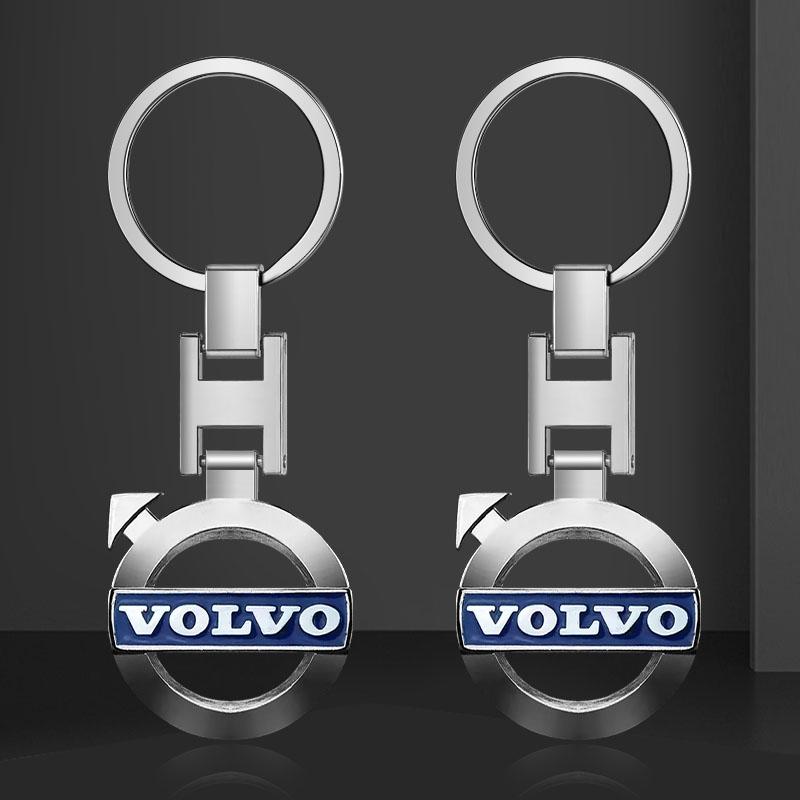 Porte-clés de voiture Porte-clés Pendentif Porte-clés en métal Emblème Pour Volvo 240 C70 S40 S50 S60 S70 S80 S90 V40 V50 V60 V90 XC40 XC60 XC90 Vnl Camion