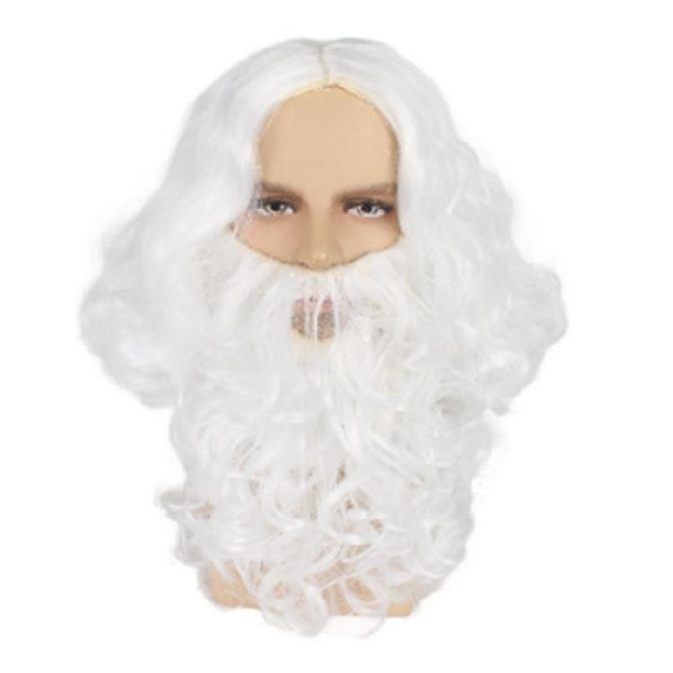 Santa Clause Beard and Wig Santa Costume Accessories Set for Christmas Kid Birthday