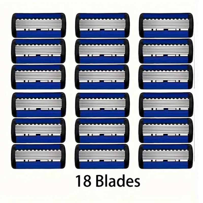 Lama de Ras Manuală Neagră cu Șase Straturi: Aparat de ras epilator din oțel inoxidabil lavabil