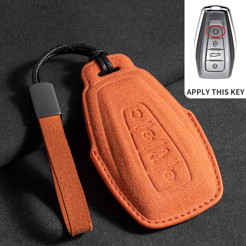 Car Key Case Cover For Geely Coolray 2024 X6 Emgrand  Hawk GX7 Car Key Holder Shell Accessories