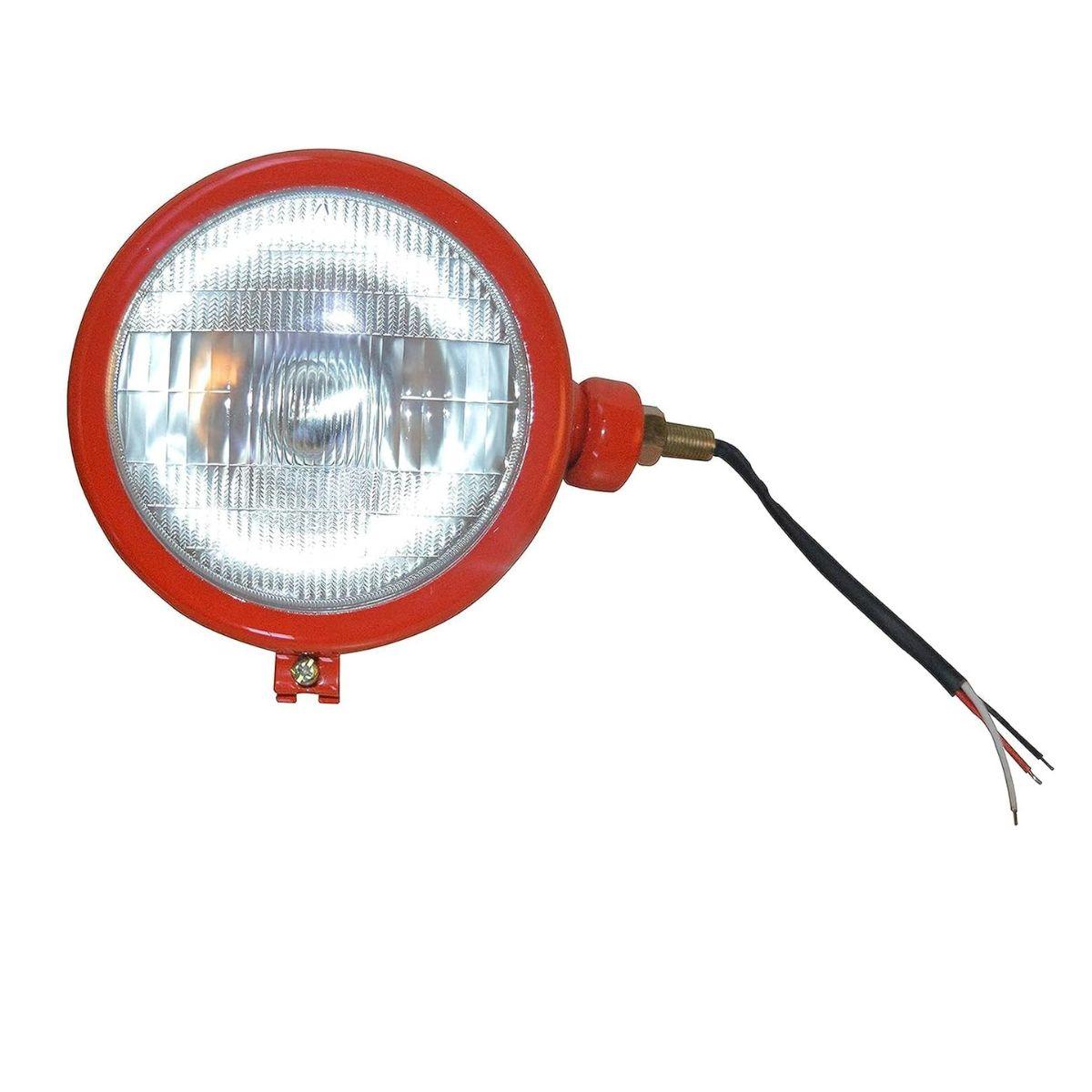 

Red Left-Side Tractor Headlight Assembly 12V – Compatible with Massey Ferguson 35/35X/65/765, David Brown 700–1400 Series, Case/IH B250/B275/B414/B444 красный