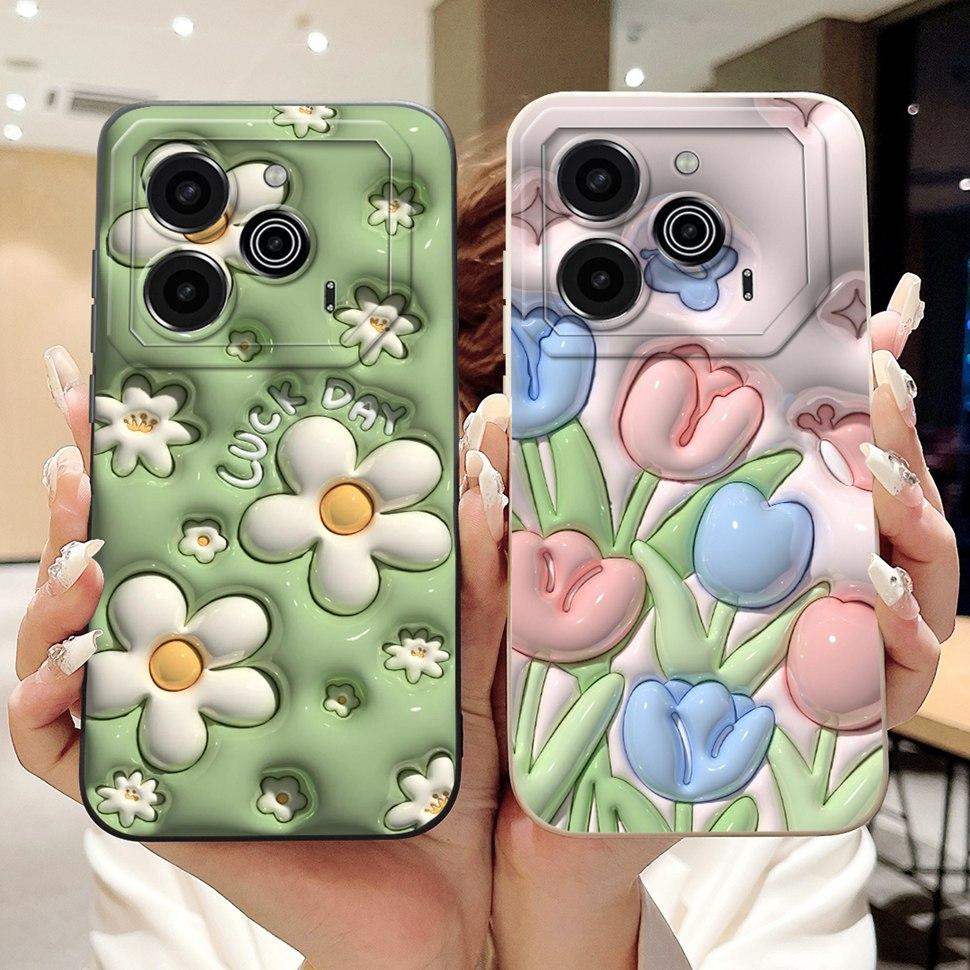Phone Shell For Tecno Pova 6 Pro 5G Case LI9 Cute Animals Cases Soft Silicone TPU For Pova 6 Pova6 Pro Protector Cover 6.78"