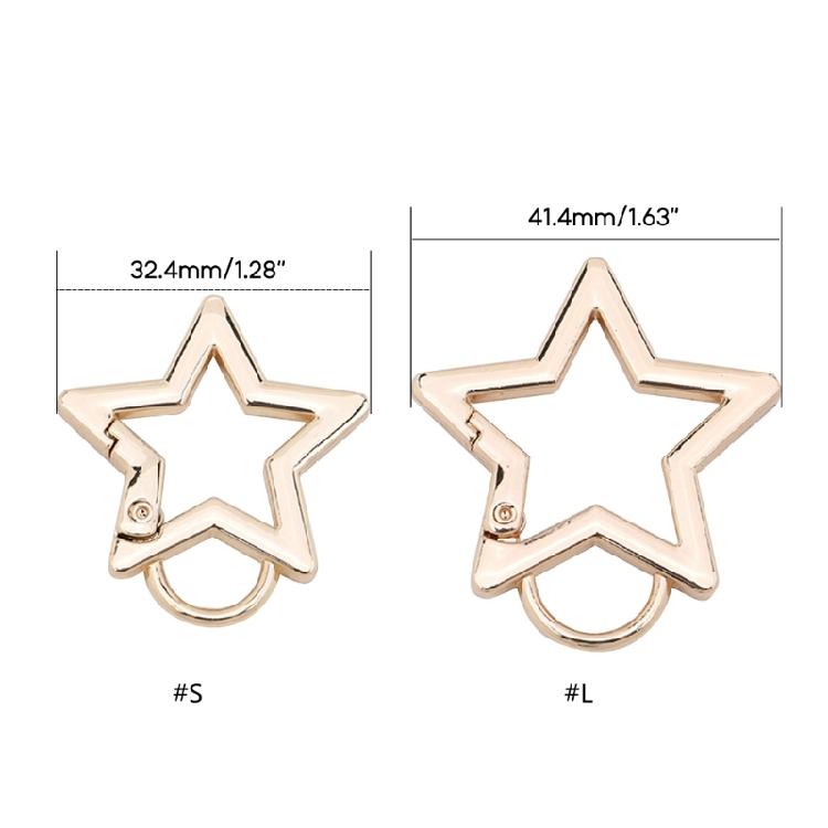 Spring Gate O-Ring Star Shape Ring Open Leather Bag Handbag Belt Strap Buckle