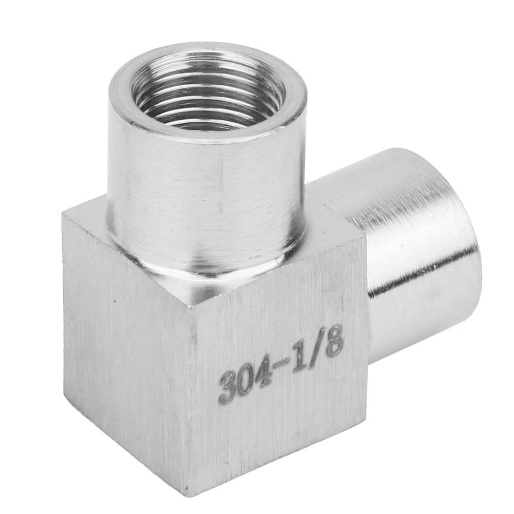 Raccord Coude Double Filetage Femelle BSPP Adaptateur Raccords de Tuyauterie Angle Droit pour Eau Huile