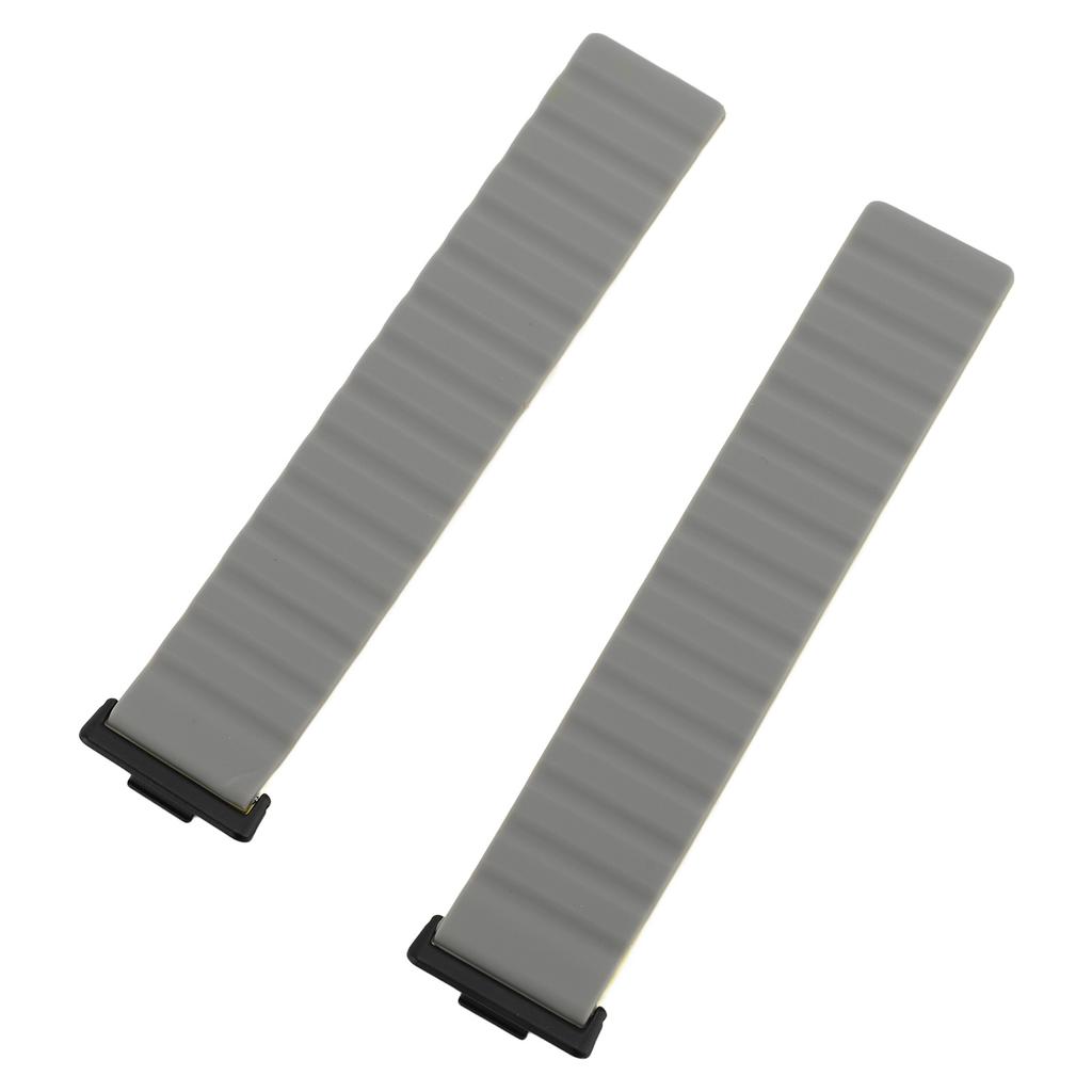 2 Stück Ersatz-Uhrenarmband Silikon Starkes Magnetband Verstellbares Uhrenarmband für Watch Fit 3