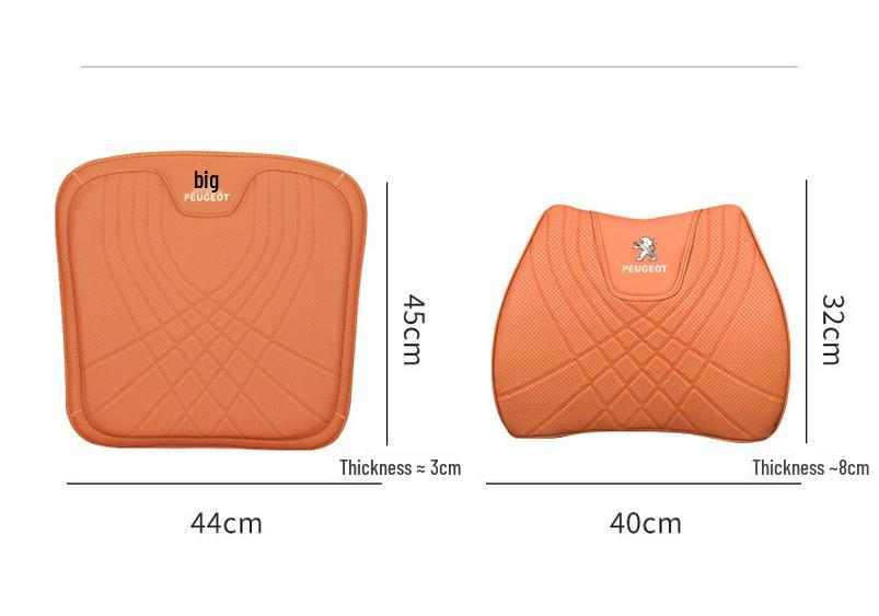 Peugeot Car Seat Cushion & Lumbar Support for 206-308 Models - All-Season Cover