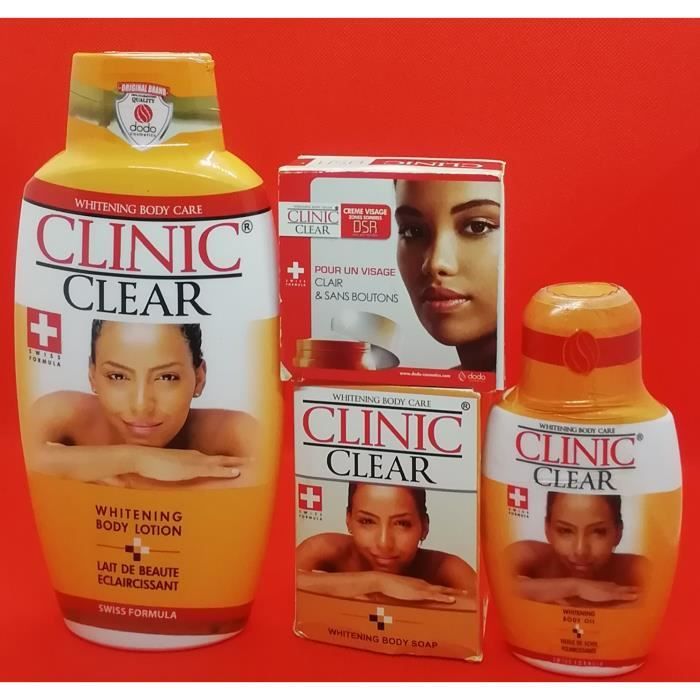 Gamme Éclaircissant - Clinic Clear - Éclaircissant - Lissant - Sans Parabène