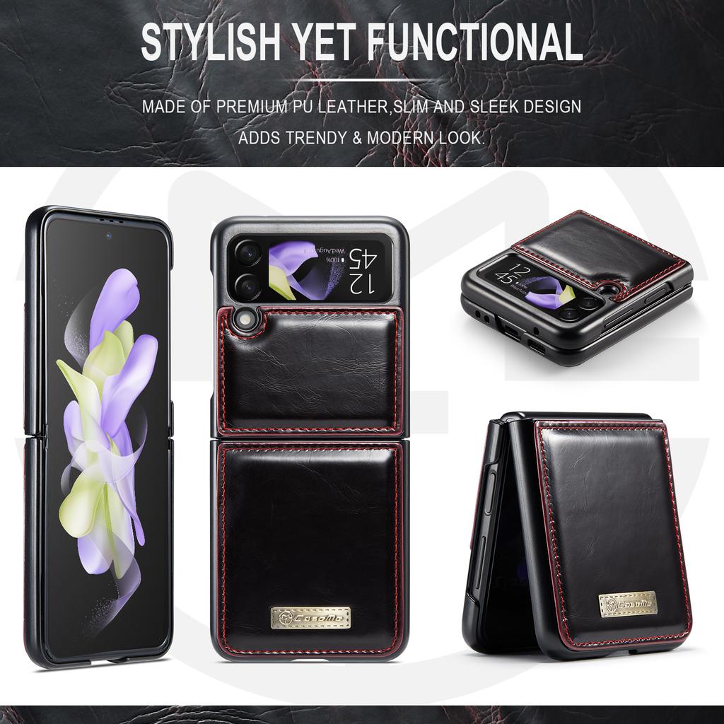 Anti -Shock Mobile Phone Protective Leather Case For Samsung Galaxy Z Flip4 Flip 3 Flip3 Zflip4 Flip 4 5g Matte Feeling Cases